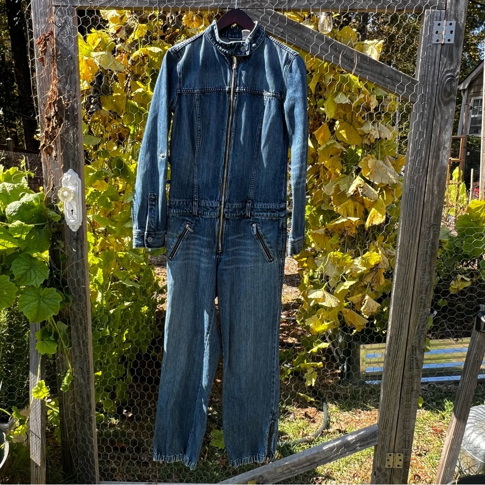 Armani Exchange Denim Romper 90s Vibes